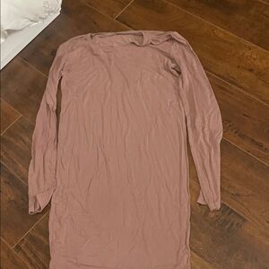 Long Sleeve Pink Dress